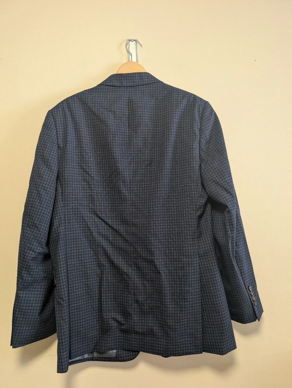 Brooks Brothers Regent Fit Blue Plaid Wool Sport Coat Blazer 44R